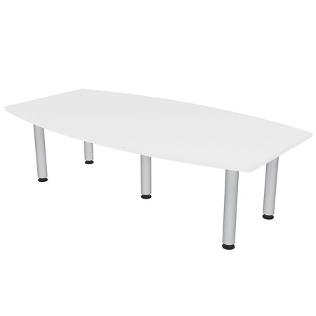 Skutchi Designs 45.25 in W, 84 in L, 29 in H, Engineered Wood Top, White HAR-BOT-46X84-PT-09